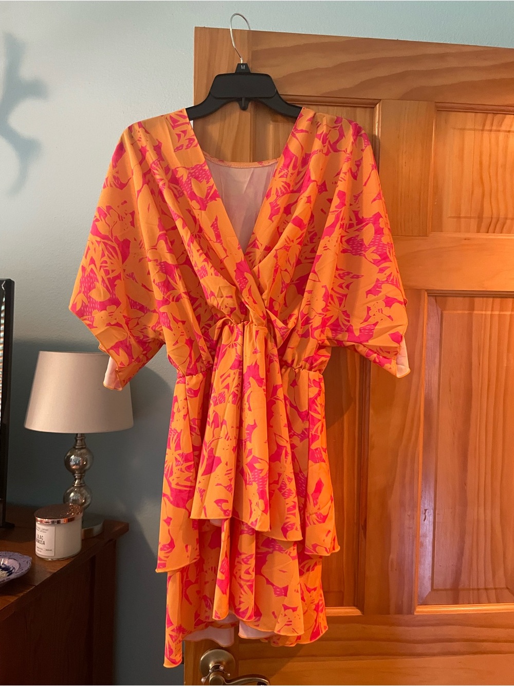 Boho Floral Ruffle Mini Dress - Picture 2 of 3